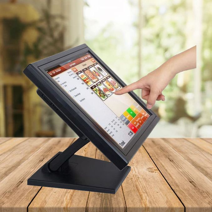 Écran Tactile LCD 15 Pouces Pour Caisse Enregistreuse - Résolution 1024x768, USB/VGA/HDMI, Tactile Capacitif 10 Points, Montage Mural Ou Bureau - 9